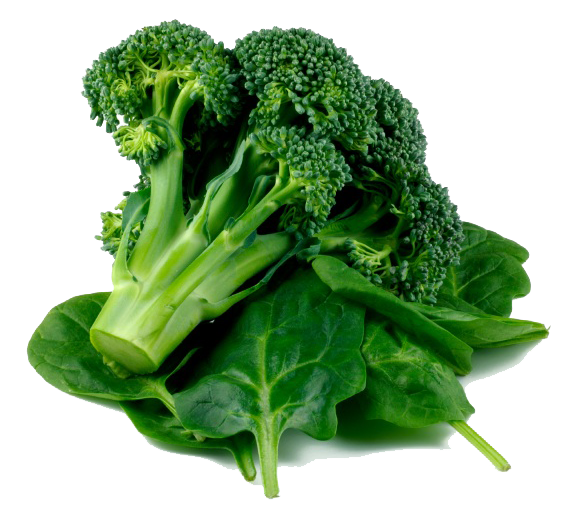 broccoli and spinach